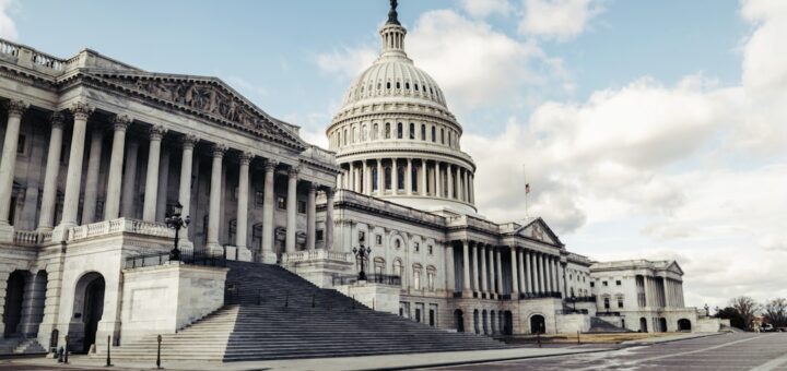 the capitol building in washington d c is shown